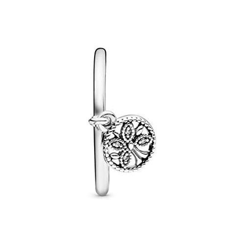  Pandora 197782CZ-52 Womens Triple Stone Friendship Ring 925 Sterling Silver Zirconia Size 52