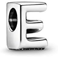 Pandora 797459 Womens Alphabet Charm Sterling Silver Letter E