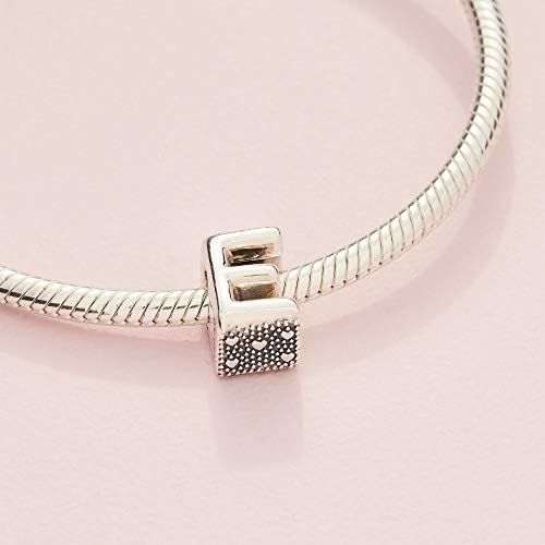  Pandora 797459 Womens Alphabet Charm Sterling Silver Letter E