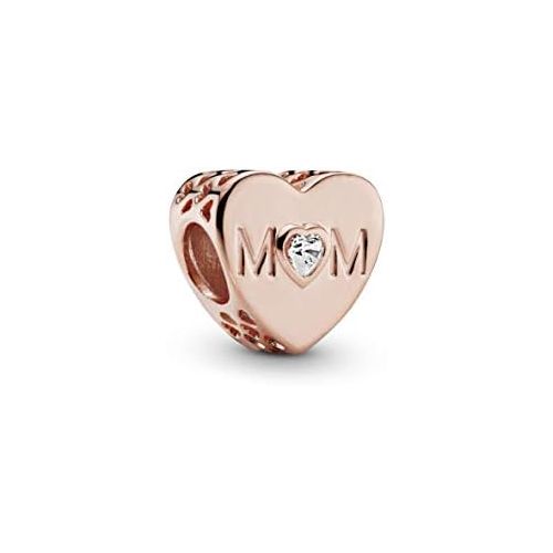  Pandora Moments Mother Heart Womens Charm Pandora Rose 10.5 x 11 mm