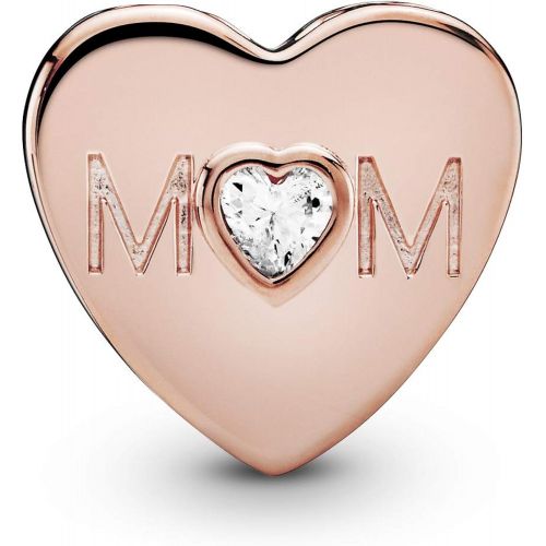  Pandora Moments Mother Heart Womens Charm Pandora Rose 10.5 x 11 mm