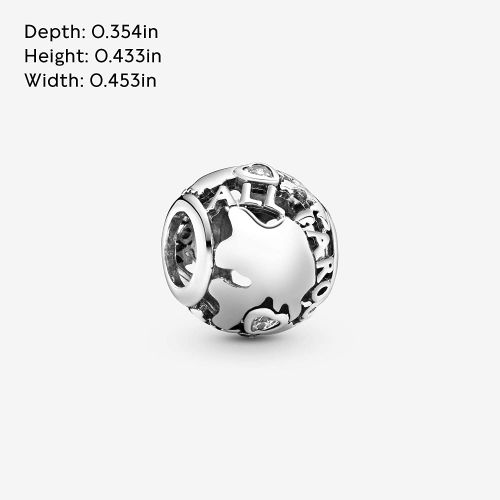  Pandora 791718CZ Charm Around the World - New 2015