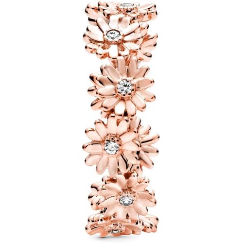  Pandora Rose 188799C01 Womens Ring Sparkling Daisy Crown, Base Metal, Rose Gold