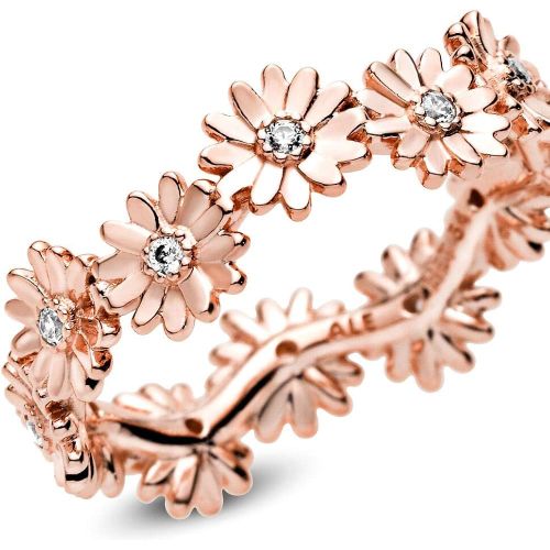  Pandora Rose 188799C01 Womens Ring Sparkling Daisy Crown, Base Metal, Rose Gold