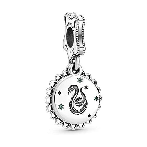  Pandora Harry Potter Slytherin Silver Charm 798620C01 1.38cm