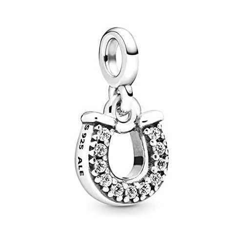  Pandora My Lucky Horseshoe Charm 0.7cm Silver