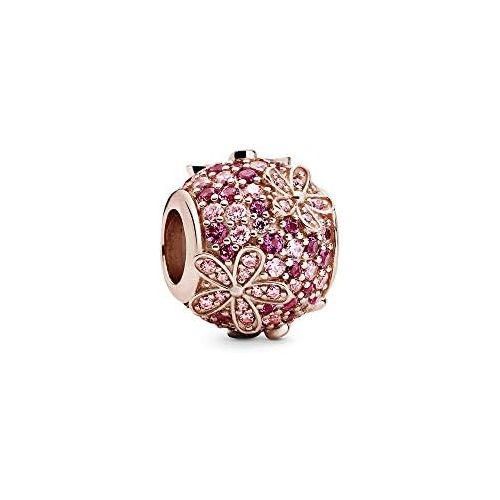  Pandora 788797C01 Pink Pave Daisy Charm 1.2 cm Rose Gold