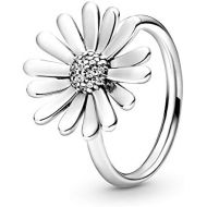 Pandora Silver Statement Ring for Women Pave Daisy 198817C01