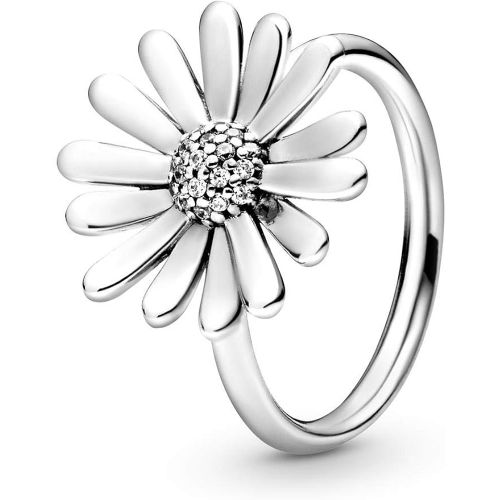  Pandora Silver Statement Ring for Women Pave Daisy 198817C01
