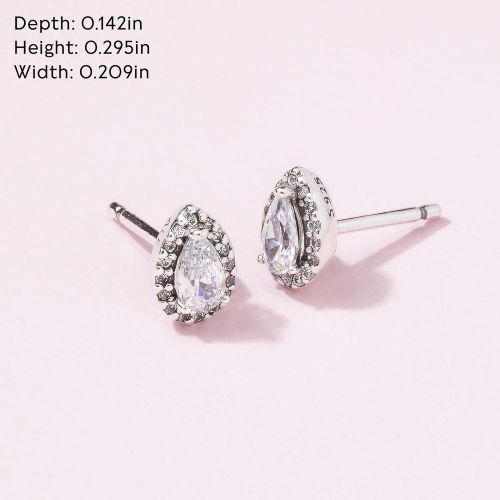  Pandora 296252CZ Womens Stud Earrings Zirconia