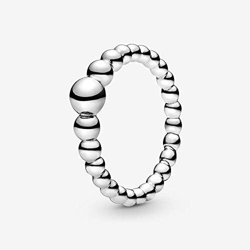  Pandora 197536 Womens Ring String of Beads, Silver