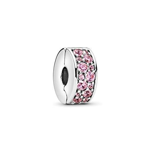  Pandora Charm  Pink Pave Shine Clip 791817PCZ