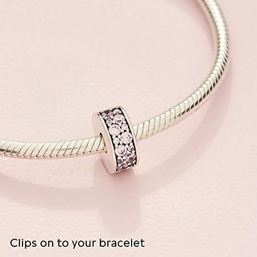  Pandora Charm  Pink Pave Shine Clip 791817PCZ