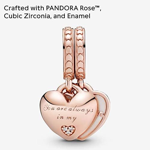  Pandora Moments Mother & Daughter Hearts Womens Charm Pendant Pandora Rose 23 mm