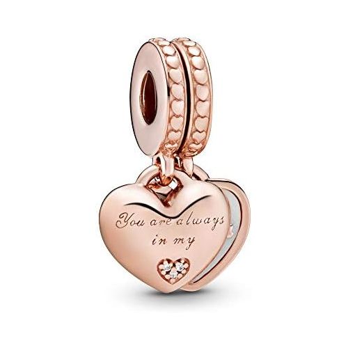  Pandora Moments Mother & Daughter Hearts Womens Charm Pendant Pandora Rose 23 mm