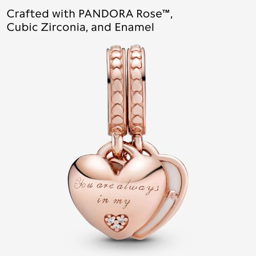  Pandora Moments Mother & Daughter Hearts Womens Charm Pendant Pandora Rose 23 mm