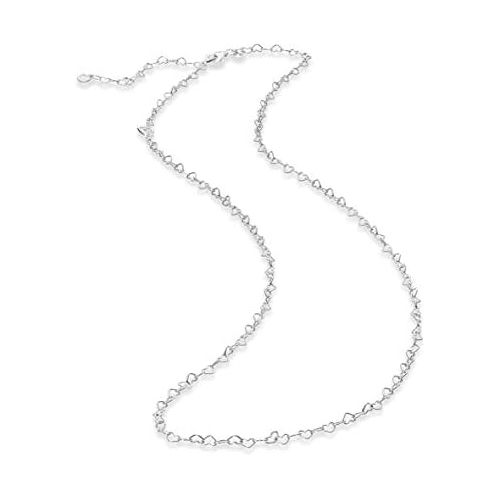  Kette Joined hearts fuer Damen von PANDORA aus Sterlingsilber