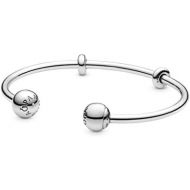 Pandora Ladies Bangles 925 Sterling Silver 596477-3, 19 cm