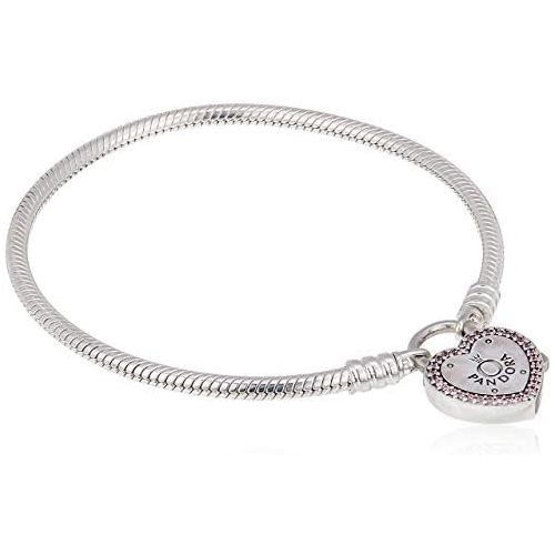  Pandora 596586FPC womens bracelet love promise, Silver, Silver