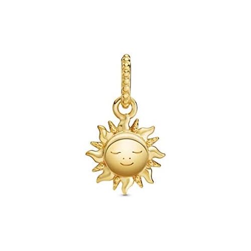  Pandora Sparkling Sun Pendant 368793C01 Gold 1.4 cm