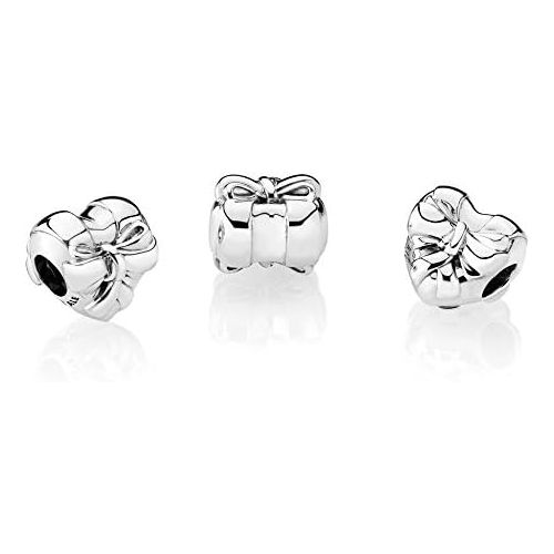  Pandora Moments Brilliant Heart Bow Womens Bead Charm 925 Sterling Silver 11.5 x 12 mm