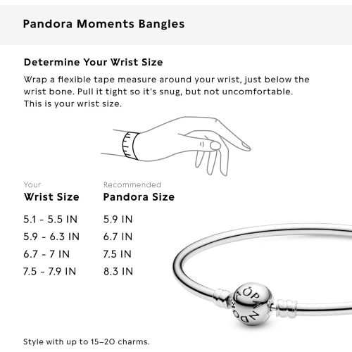  Pandora 590713 Womens Bangle, Silver