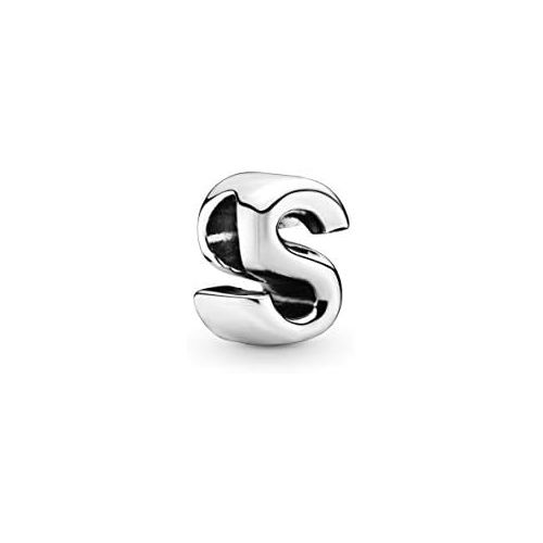  Pandora Womens Moments Letter S Alphabet Charm Sterling Silver Cubic Zirconia 797473