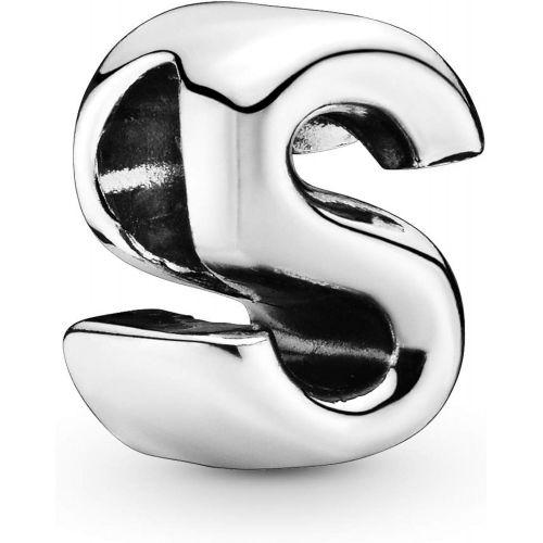  Pandora Womens Moments Letter S Alphabet Charm Sterling Silver Cubic Zirconia 797473