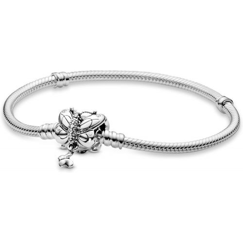  Pandora 597929CZ Womens Bracelet Decorative Butterfly, Silver, Silver