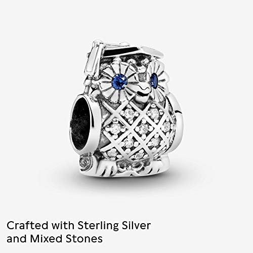  Pandora 791502NSB Graduate Owl Charm by Pandora