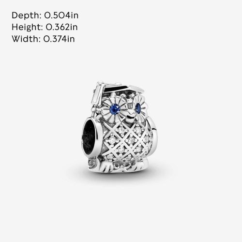  Pandora 791502NSB Graduate Owl Charm by Pandora