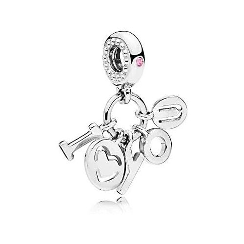  Pandora 796596FPC Womens Bead Charms 925 Sterling Silver Zirconia