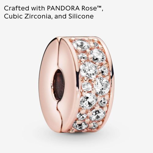  Pandora 781817CZ Clip Element Pave Shine Pink
