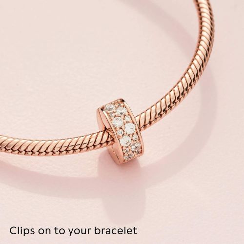  Pandora 781817CZ Clip Element Pave Shine Pink