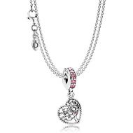Pandora Necklace with Love Tree Charm Pendant - 08392