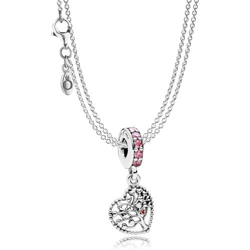  Pandora Necklace with Love Tree Charm Pendant - 08392