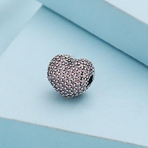  Pandora 791427PCZ Clip Pave Heart Pink