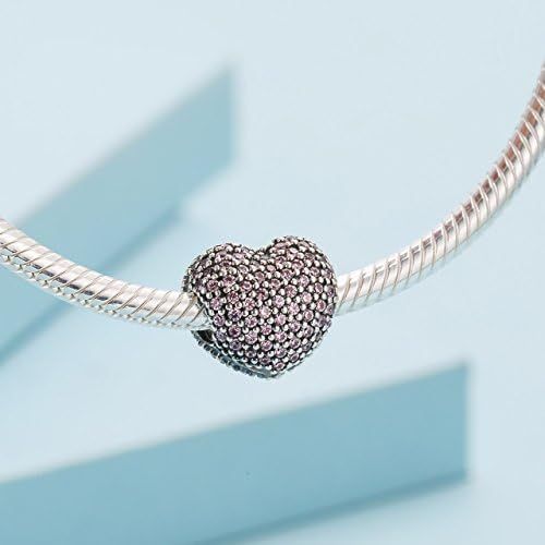  Pandora 791427PCZ Clip Pave Heart Pink