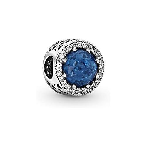  Pandora Midnight Blue Radiation Wreath of Hearts Charm