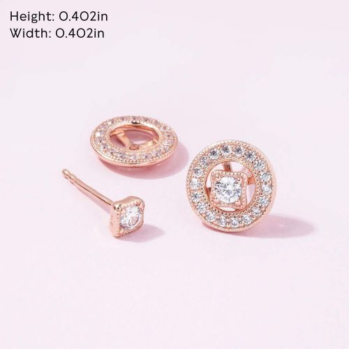  Pandora 280721CZ Womens Stud Earrings Gold-Plated Zirconia