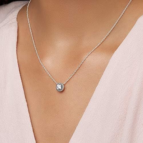  Pandora 396240CZ-45 Womens Necklace Classic Elegance Silver