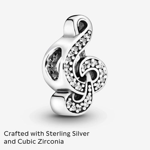  Pandora Charm Sweet Music, Silver, Silver