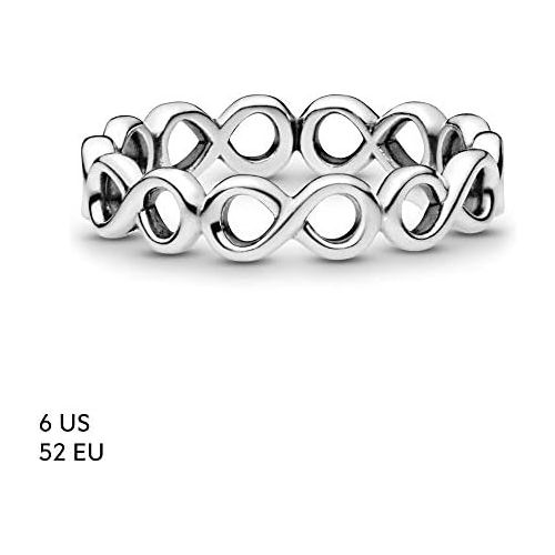  Pandora Womens Ring Infinity 190994, Sterling Silver, Silver