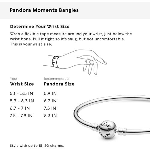  Pandora 590713 Womens Bangle, Sterling Silver