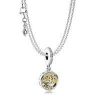 Pandora Silver Family Tree Pendant Necklace 08381