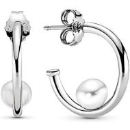 Pandora Womens Creole Earrings 925 Sterling Silver 297528P