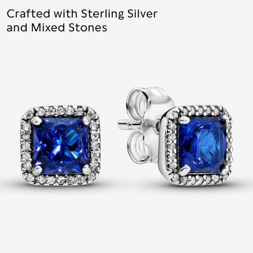  Pandora 290591NBT Earrings Timeless Elegance Blue