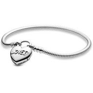 Pandora Moments & You Are Loved Heart 597806 Bracelet, Silver