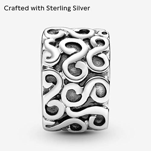  Pandora Moments Swirl Clip Sterling Silver 790338