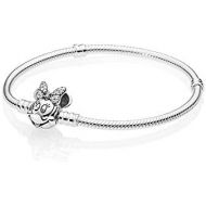 PANDORA 597770CZ-21 Womens Charm Bracelet 925 Sterling Silver Zirconia